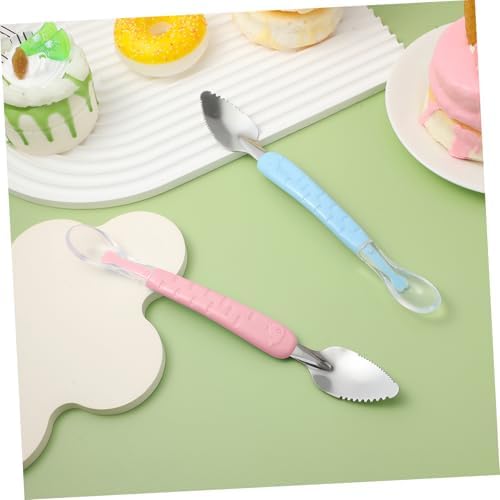 Double-Sided Fruit Spoon Set for Toddlers