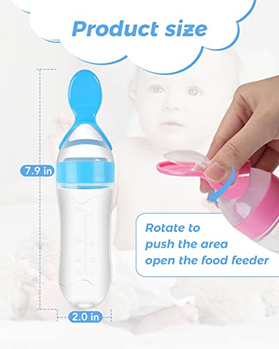 3-Piece Safe Silicone Feeder Set for Babies