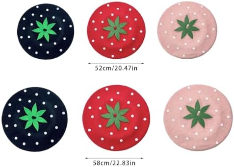 Strawberry Beret Cabbie Hat for Boys