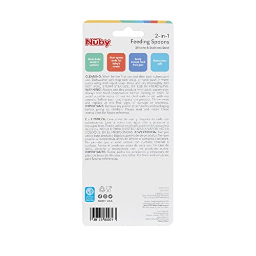 Nuby Dual Ended Feeding Spoons for Baby
