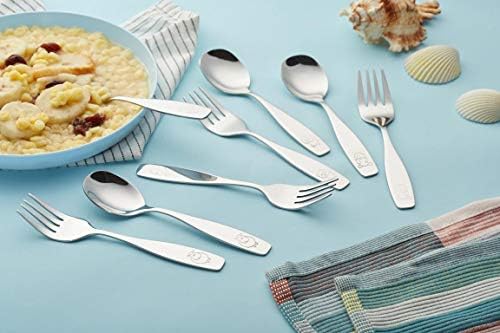 Annova Kids Flatware Set 12-Spoon Stainless Steel for Kids