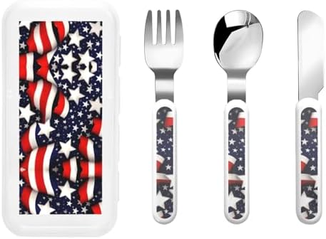 American Flag Flatware Set