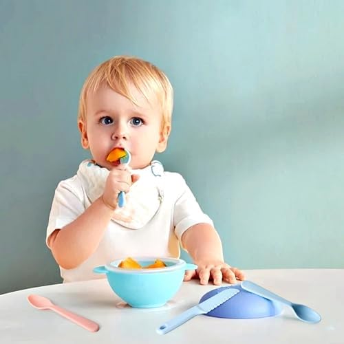 16 Kids Plastic Spoons BPA-Free Reusable School Travel Set