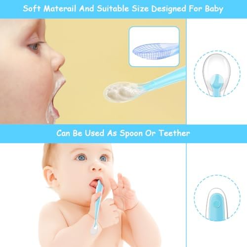 Vicloon Baby Silicone Spoons for 4-6 Month