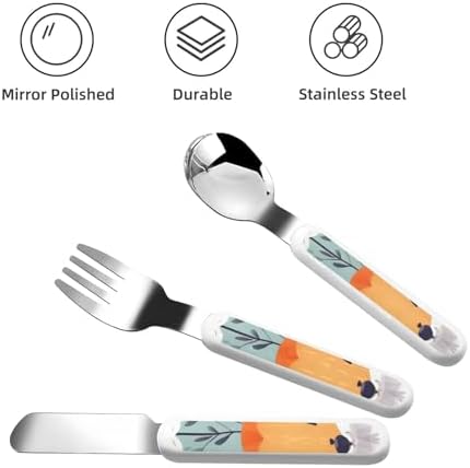 Cute Animal Fox Flatware Set with Carry Case