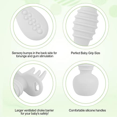4-Piece Silicone Baby Spoons BPA-Free