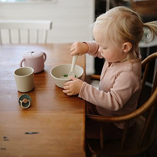 Mushie Flatware Set for Kids dishwasher-friendly BPA-free