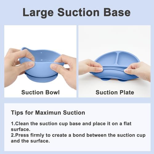 Munlinder Silicone Baby Feeding Set Perfect for Transitioning to Solid Food
