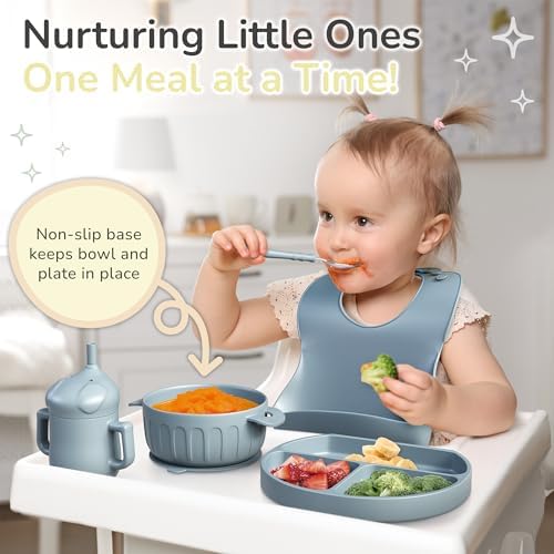 BPA-Free Silicone Baby Feeding Set - Complete for Weaning