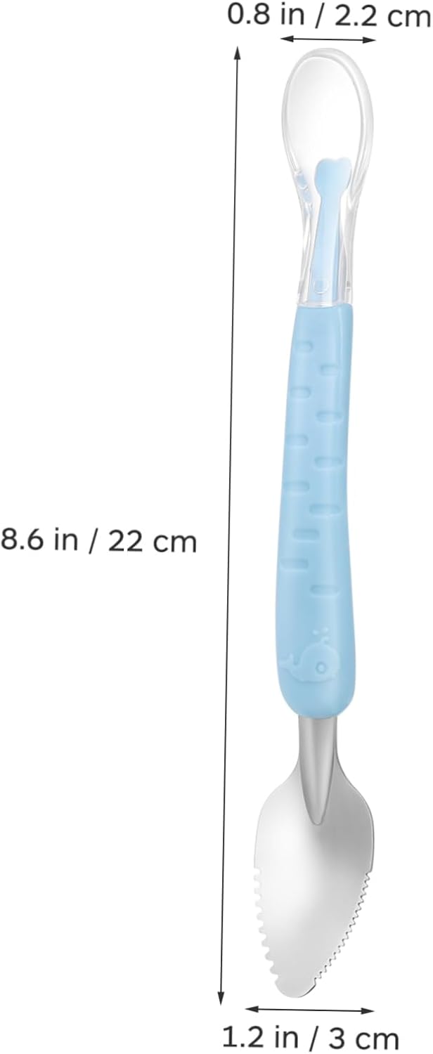 Double-Sided Fruit Spoon Set for Toddlers