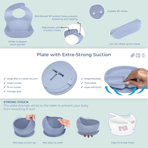 BPA-Free Silicone Baby Feeding Set for Toddlers