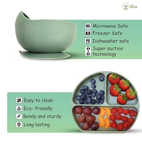 Odoe 11-Piece BPA-Free Silicone Baby Feeding Set