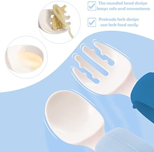 HIWOOD Baby Self-Feeding Training Set with Travel Case