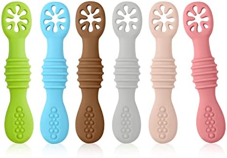 6pc Silicone Baby Spoons BPA-Free Ergonomic Design