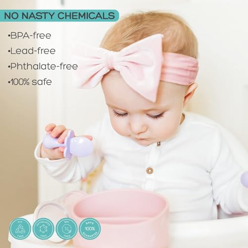 Grabease Toddler Utensils BPA-Free Blush Set
