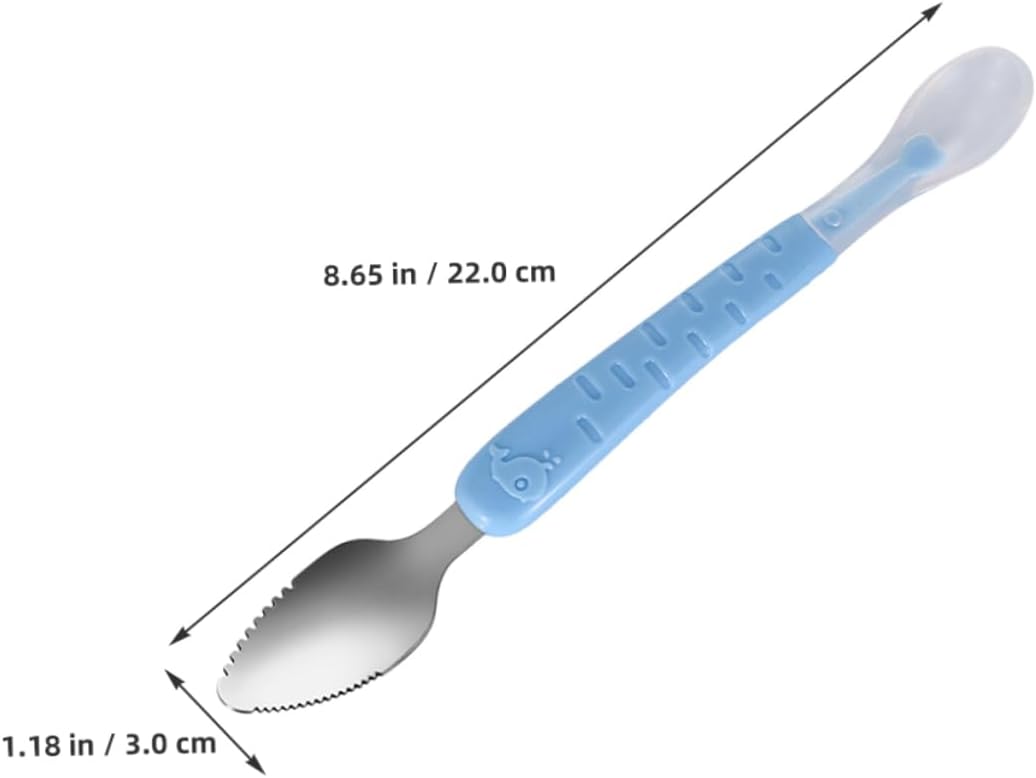 Dual-Head Fruit Puree Spoon Set with Storage Box