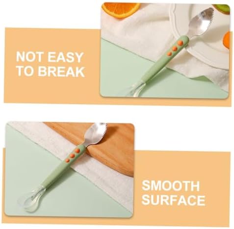Abaodam Fresh Food Feeder 2-Piece Silicone Spoons for Babies