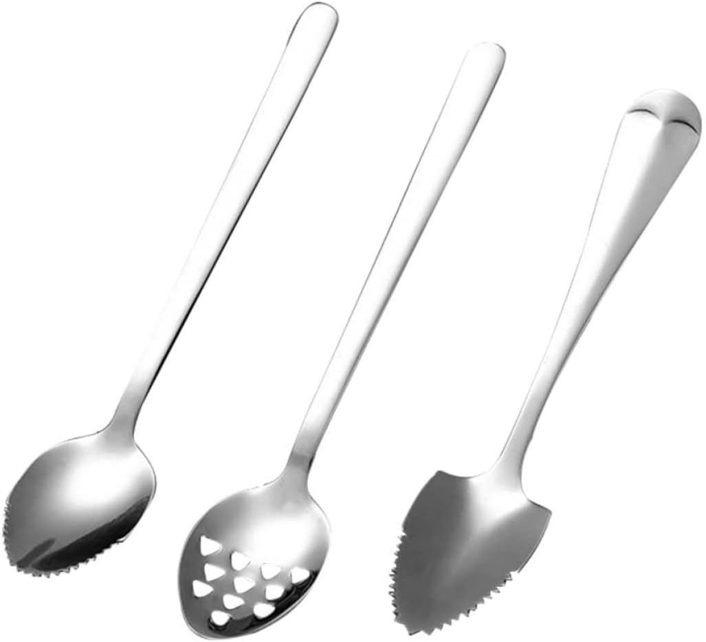 3pc mud scraping spoon grapefruit curved drink spoons infant kitchen supply