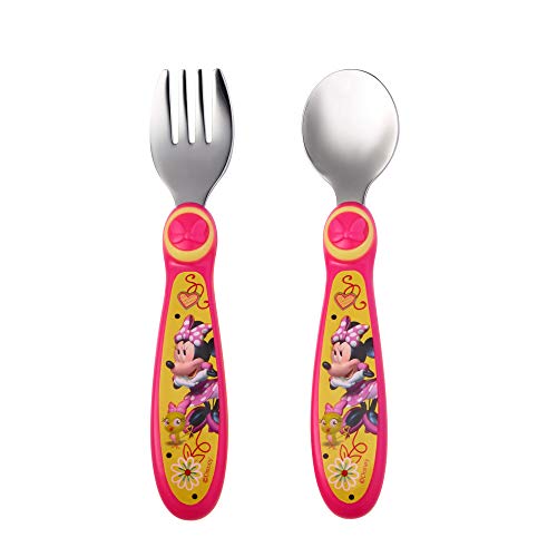 Perfectly Balanced Baby Flatware Set with Minnie Mouse Design for Little Ones