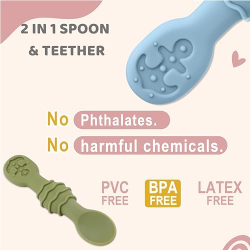 Perfect Silicone Baby Spoon Essential Baby Essentials for Infants Toddlers