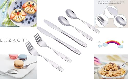 Exzact Childrens Flatware Kids Set 6-Piece