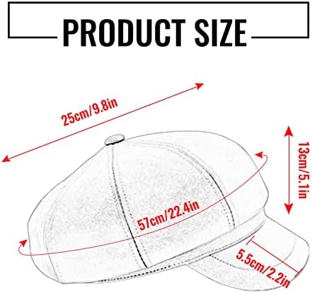 FEOYA Womens Leather Beret Design