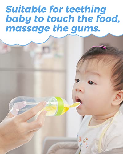 3-Piece Safe Silicone Feeder Set for Babies
