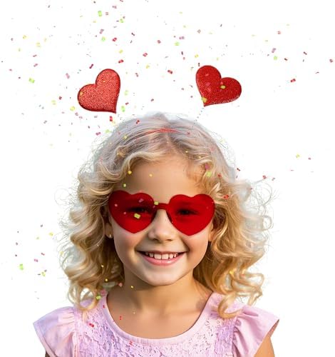 Valentines Day Heart Headband Perfect for Parties Weddings and Special Occasions LEKAYIHU