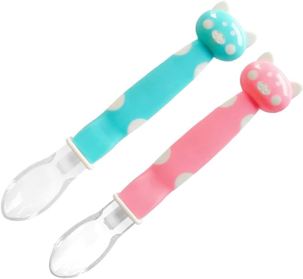 Safe Durable Cartoon Silicone Spoons for Kids