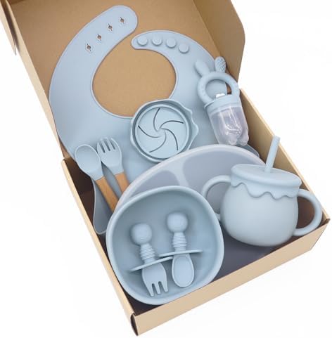 Silicone Baby Feeding Set with 13 Pieces for Toddlers