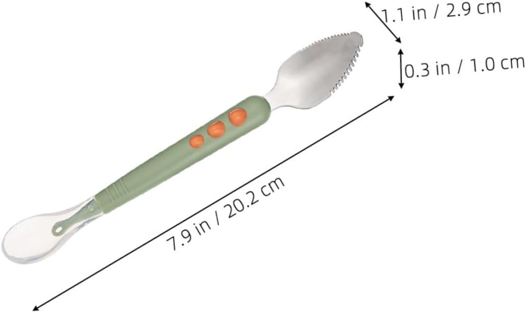 Vaguelly 2pcs Silicone Puree Spoons for Babies