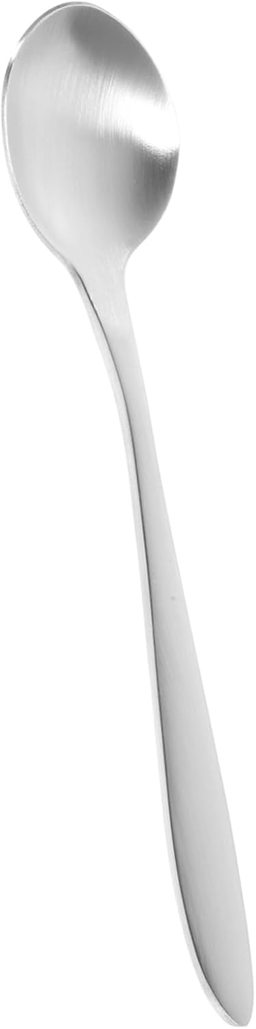 Curved Senior Baby Right-Handed Ergonomic Kitchen Spoon Silver Finish