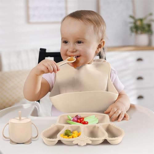 10PCS SILICONE BABY FEEDING SETcount near 10