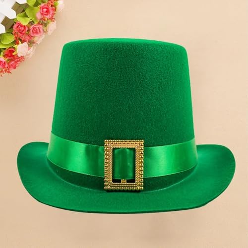 St Patricks Day Novelty Hat Womens - Irish Green Top Hat