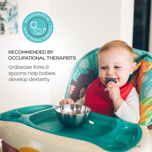 Grabease Toddler Baby Feeding Utensils Set - 1 Set for Mealtimes