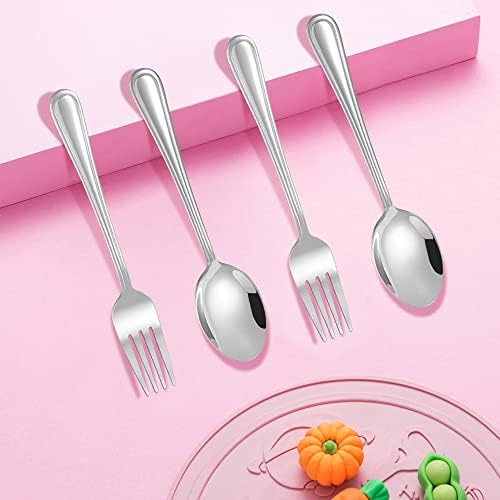 LIANYU 16-Piece Kids Silverware Set for Toddlers