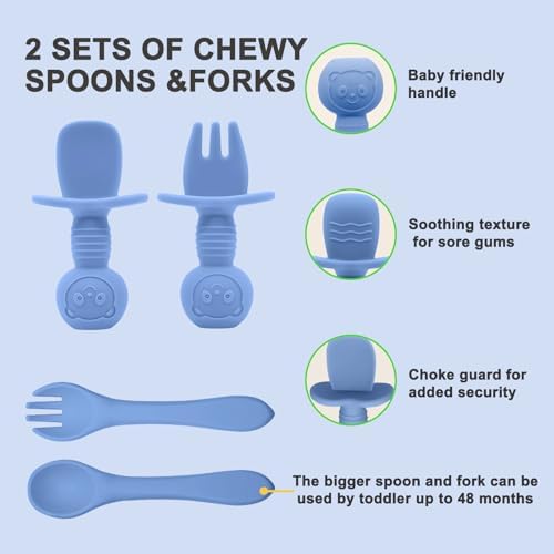 Munlinder Silicone Baby Feeding Set Perfect for Transitioning to Solid Food