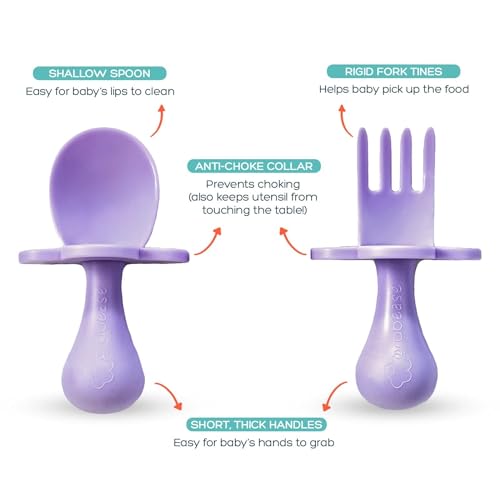 Grabease Toddler Baby Feeding Utensils Set - 1 Set for Mealtimes