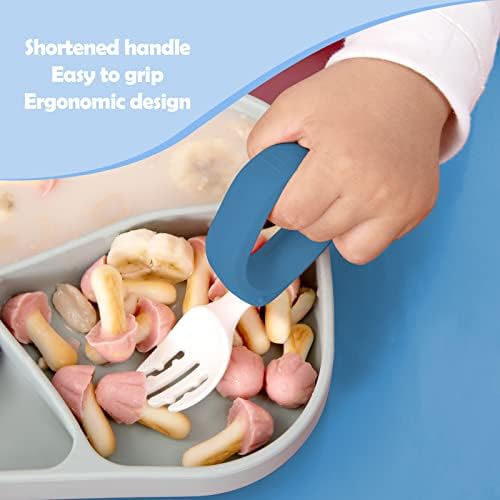 HIWOOD Baby Self-Feeding Training Set with Travel Case