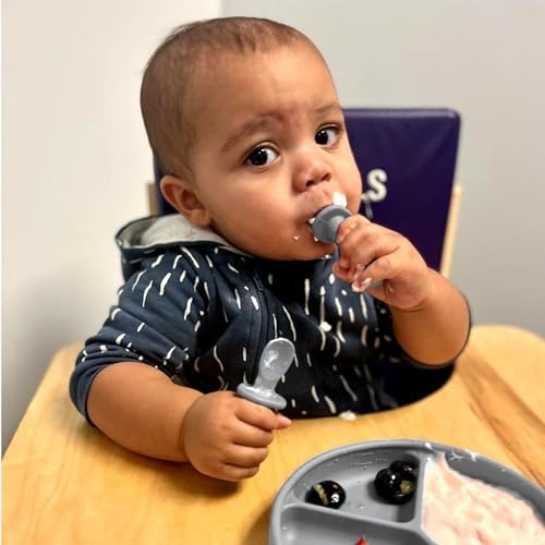 TalkTools ITSY Tiny Silicone Spoons Twin Pack - Perfect for Toddlers Picky Eaters