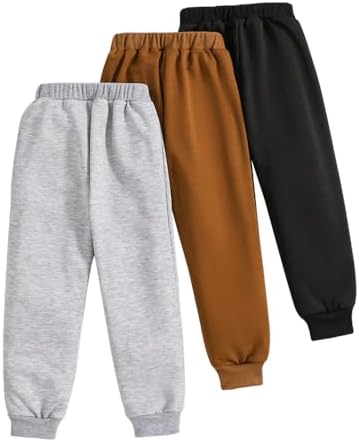 Nivne Tco Toddler Boys Dinosaur Graphic Print Sweatpants 3 Pack