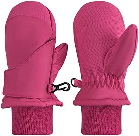 NIce Caps Kids Waterproof Snow Mittens Warm Snow-Proof for Winter