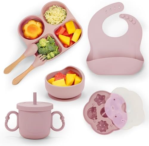 MIICASA Silicone Baby Feeding Set