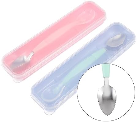 Perfect Baby Feeding Set 2 Set Spoon Scoops Silveware for 6 Months