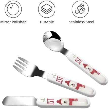 Perfect Christmas Santa Claus Utensils Set for Dining Travel
