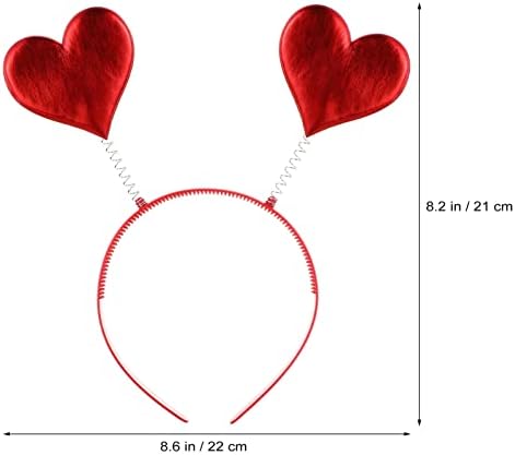 4PACK Valentine Red Sequin Heart Headband