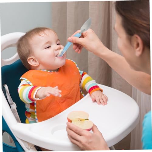 Secfou 2-Piece Scraper Feeding Tool Spoon