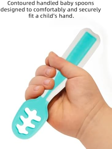 Generic Baby Spoons TealWhite 38-inch
