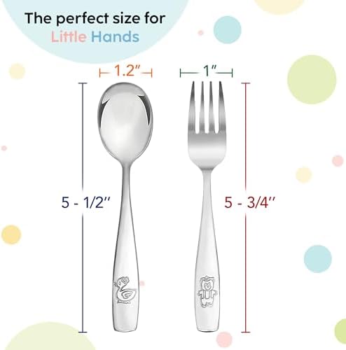 Kids Stainless Steel Set Perfect for Meals