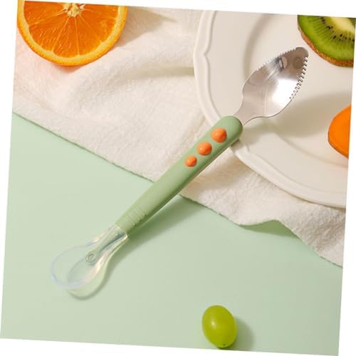 Toyvian Double-Ended Silicone Spoons Safe for Homemade Puree